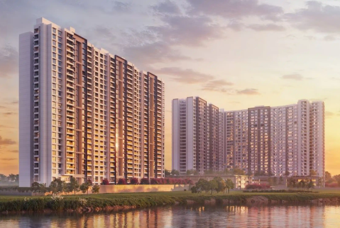 Luxury lakeside apartments by Godrej Properties in Bangalore